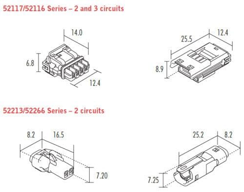 Molex Mizu-P25 Miniature Waterproof Connectors